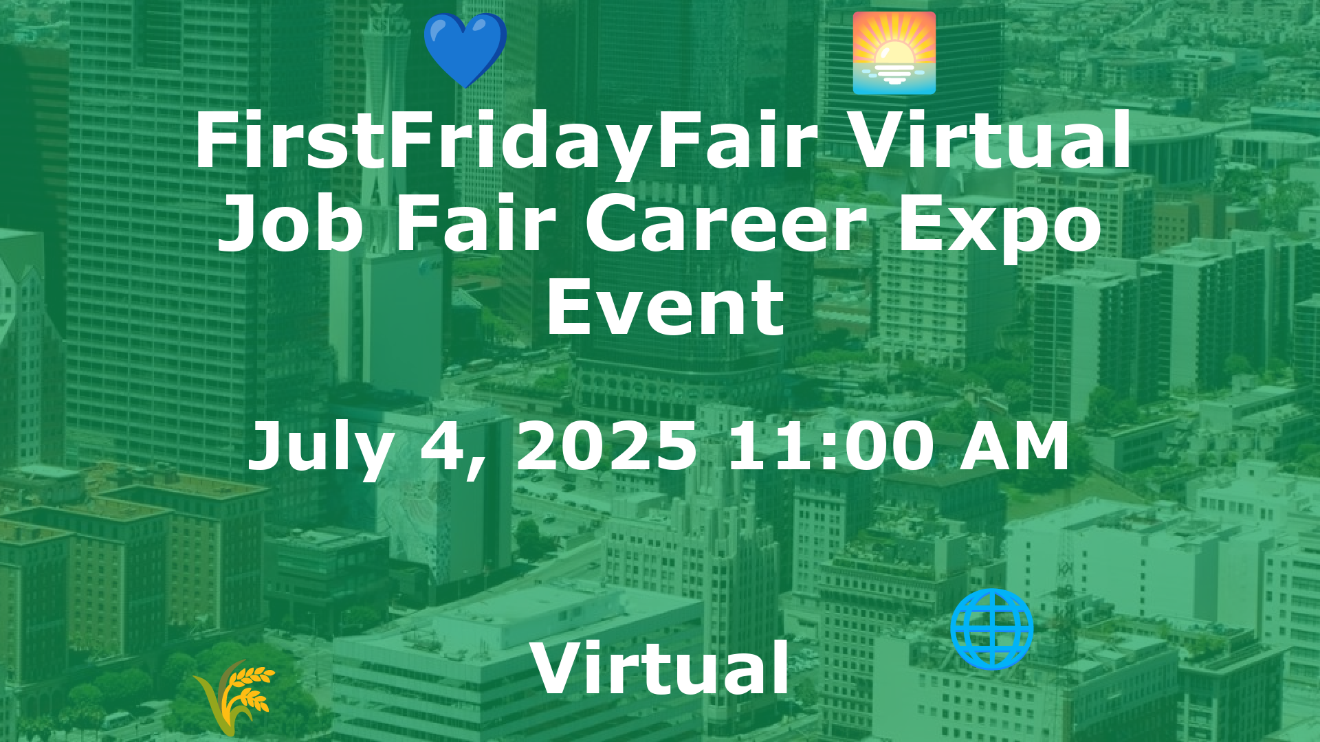 FirstFridayFair Virtual Job Fair Career Expo Event event image